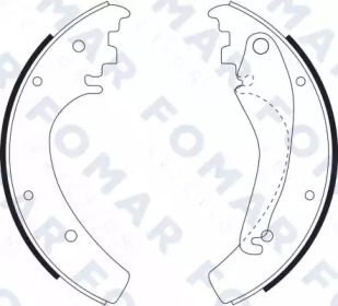 Комплект колодки тормозной накладки FOMAR Friction FO 9095